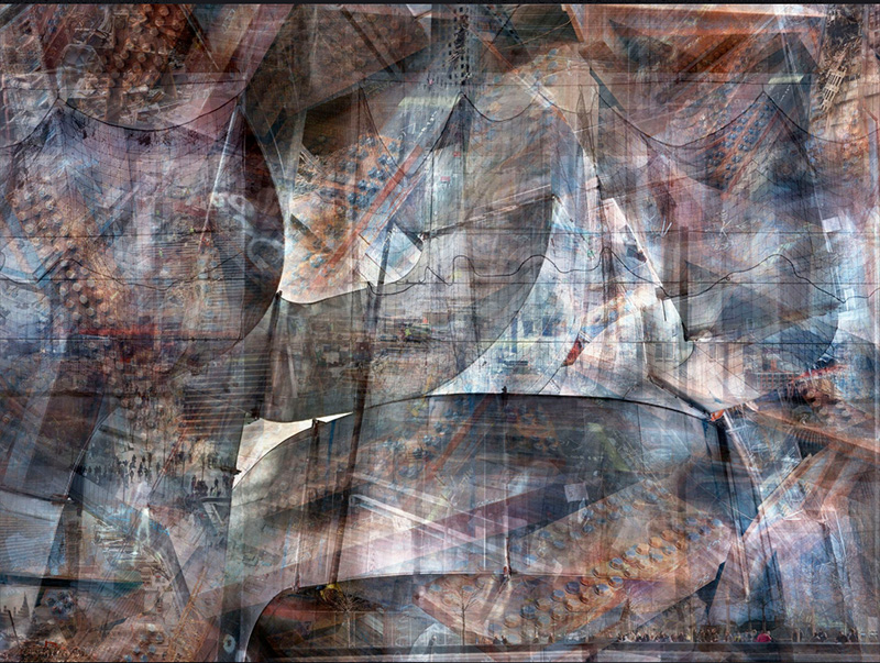 W.T.C: Concrete Abstract #3, 1960s-2019, fotografía, 76,2 x 203,2 x 5,08 cm